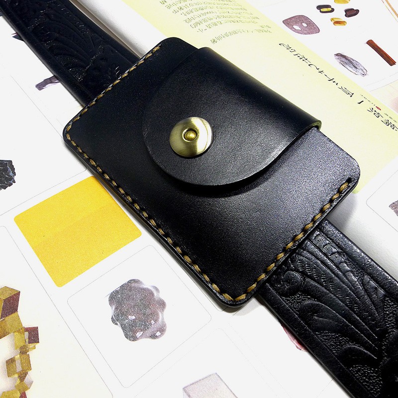 Leatherwork Wallet - Ультратонкая поясная сумка Blongk из натуральной