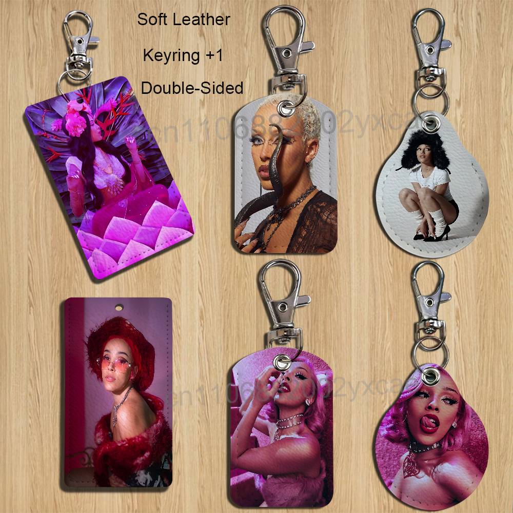 Leather Work - Красный держатель для карт Art So
