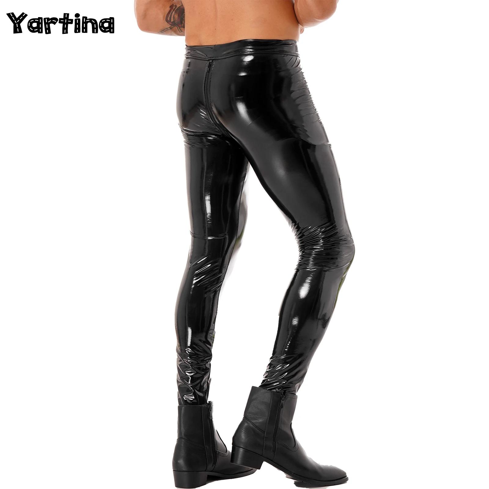 Leather Work Pants - Мужские брюки с двусторонней молнией и