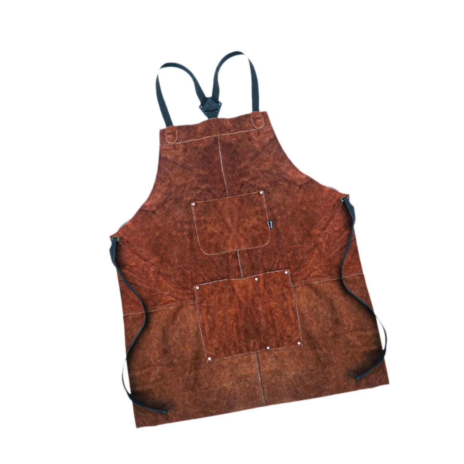 Leather Work Japan - Фартук для мастерской гаража, износостойкий жаростойкий