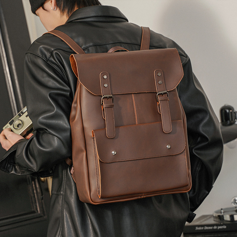 Винтажный мужской кожаный рюкз – обзор и цена Leather Work Rucksack