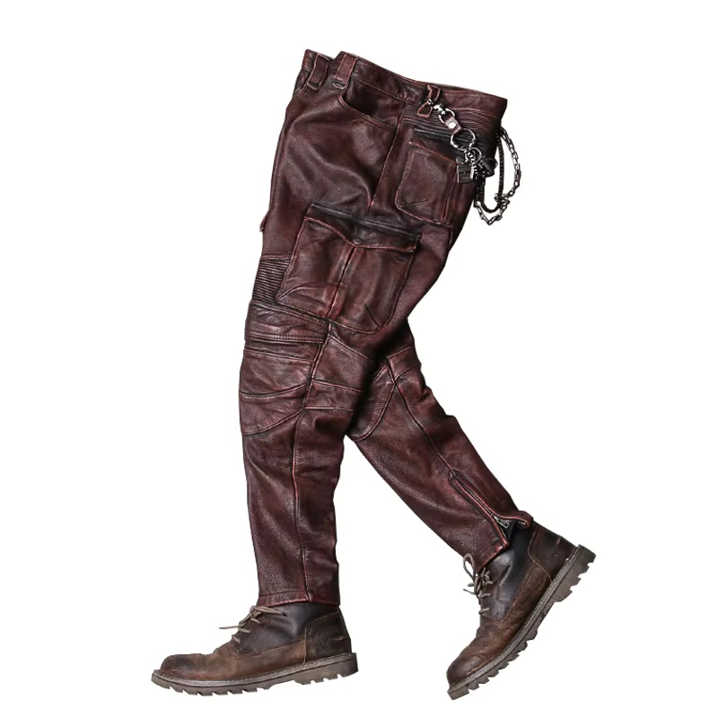 Мужские байкерские брюки из на – обзор и цена Leather Work Pants