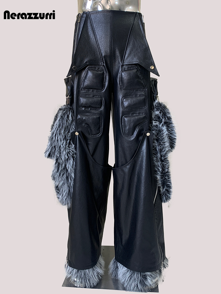 Nerazzurri весна осень крутой  – обзор и цена Leather Work Pants