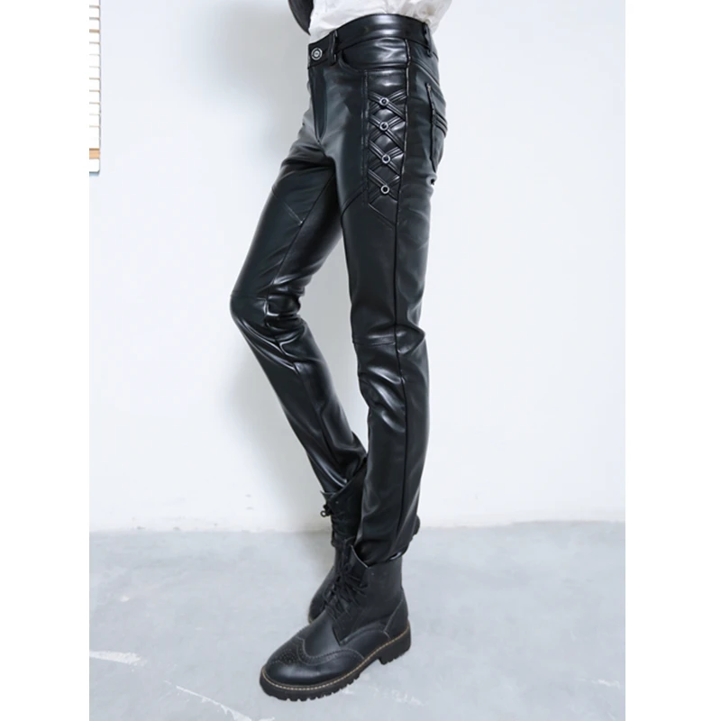 Новые модные мужские брюки из  – обзор и цена Leather Work Pants