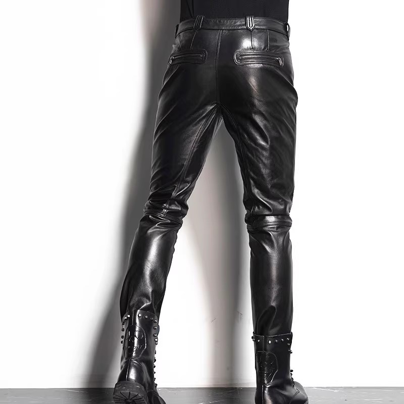 Mauroicardi весна осень крутой – обзор и цена Leather Work Pants