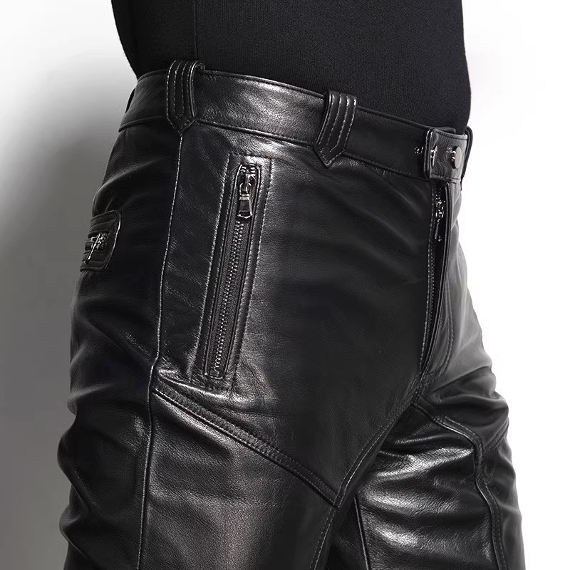 Mauroicardi весна осень крутой – обзор и цена Leather Work Pants