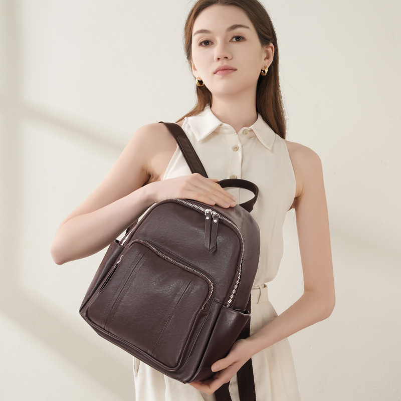 Женский рюкзак Zency, большая  – обзор и цена Leather Work Rucksack