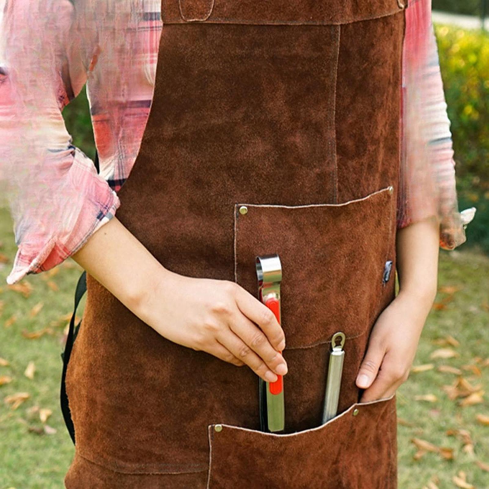 Фартук для мастерской гаража,  – обзор и цена Leather Work Japan