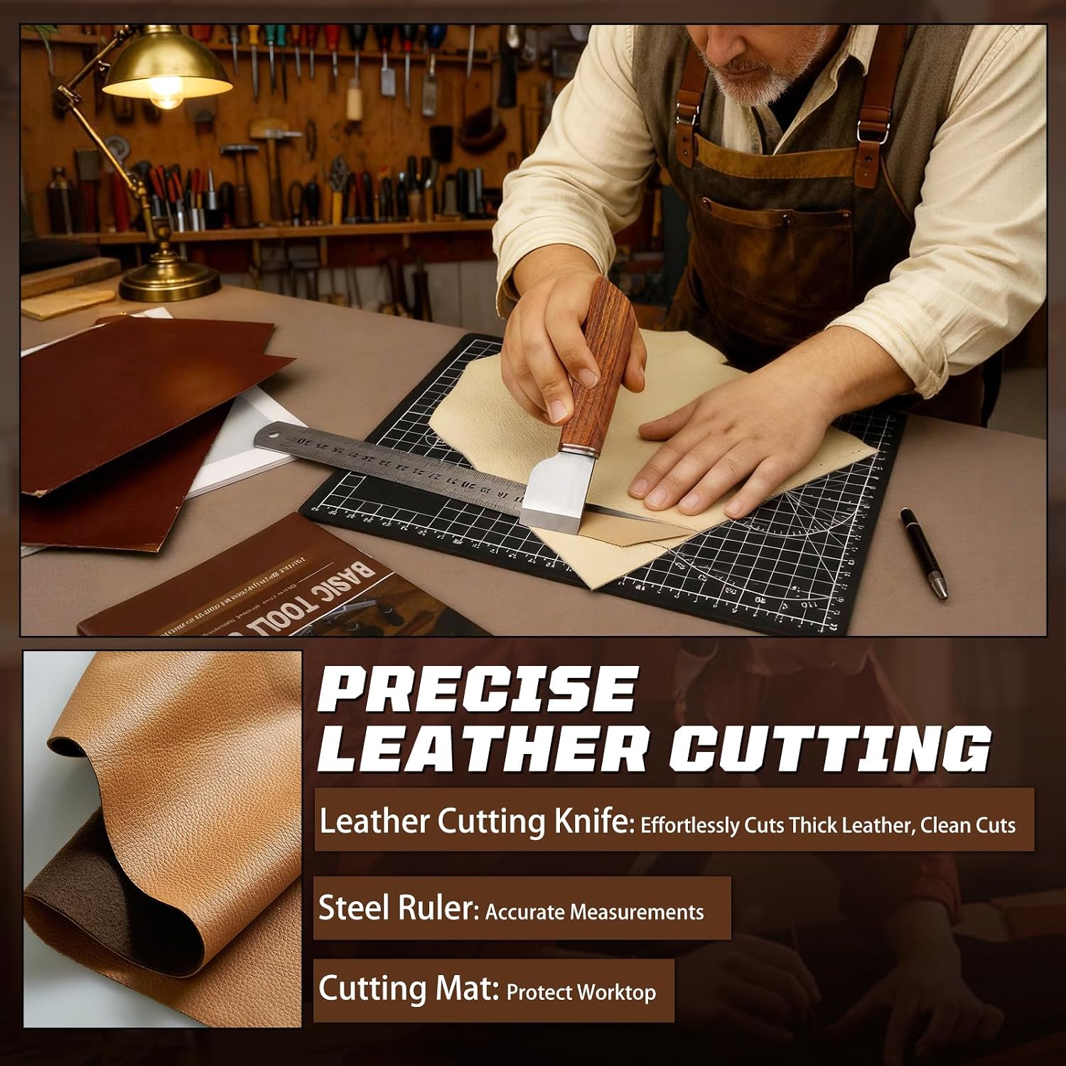 Набор для работы с кожей, инст – обзор и цена Leather Work