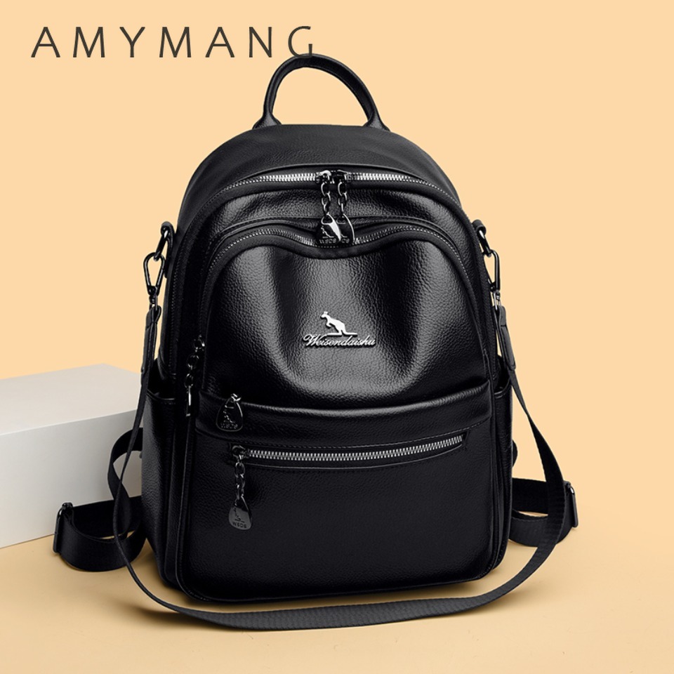 Рюкзак из зернистой кожи с тек – обзор и цена Leather Work Womens Backpack