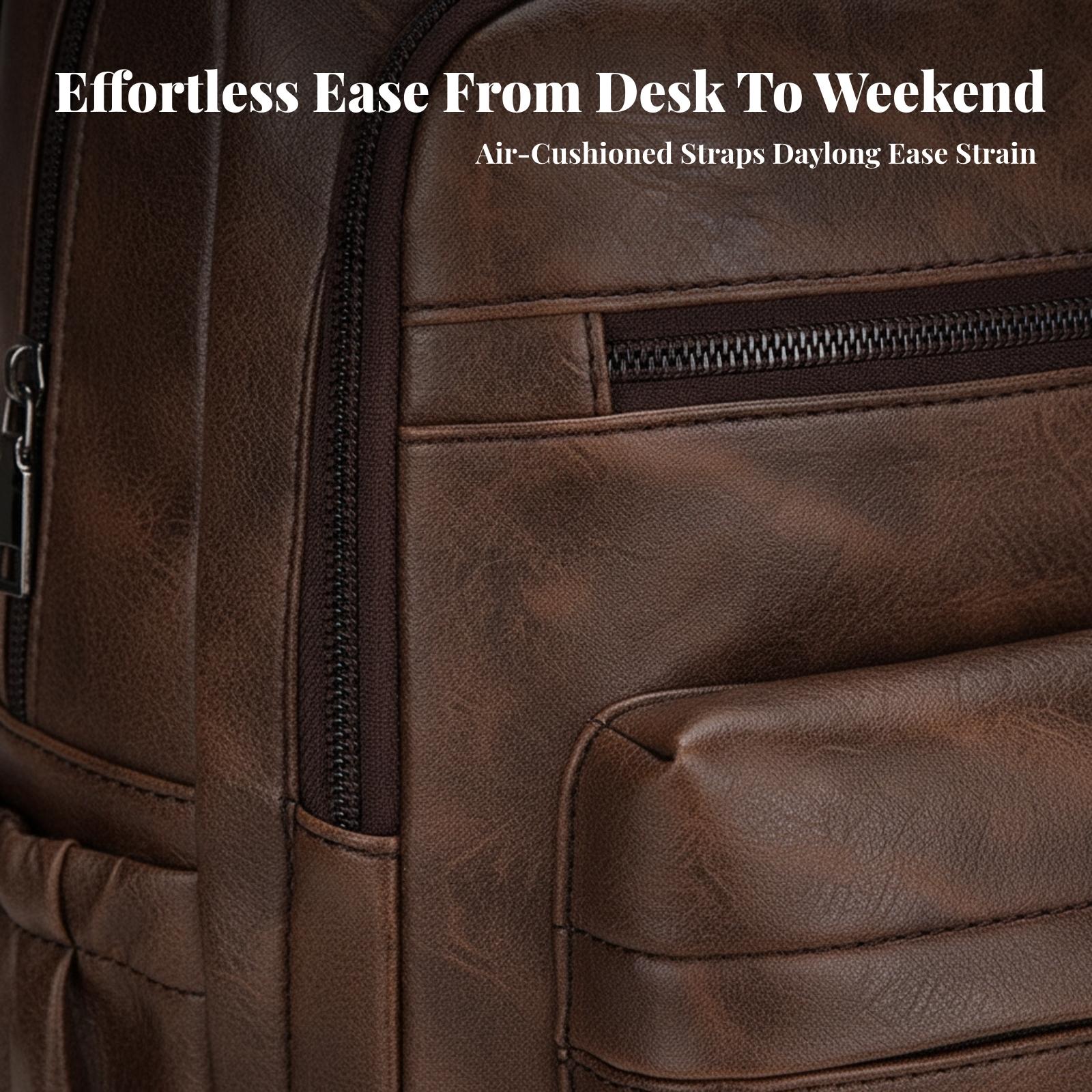 Водонепроницаемый мужской рюкз – обзор и цена Leather Work Rucksack
