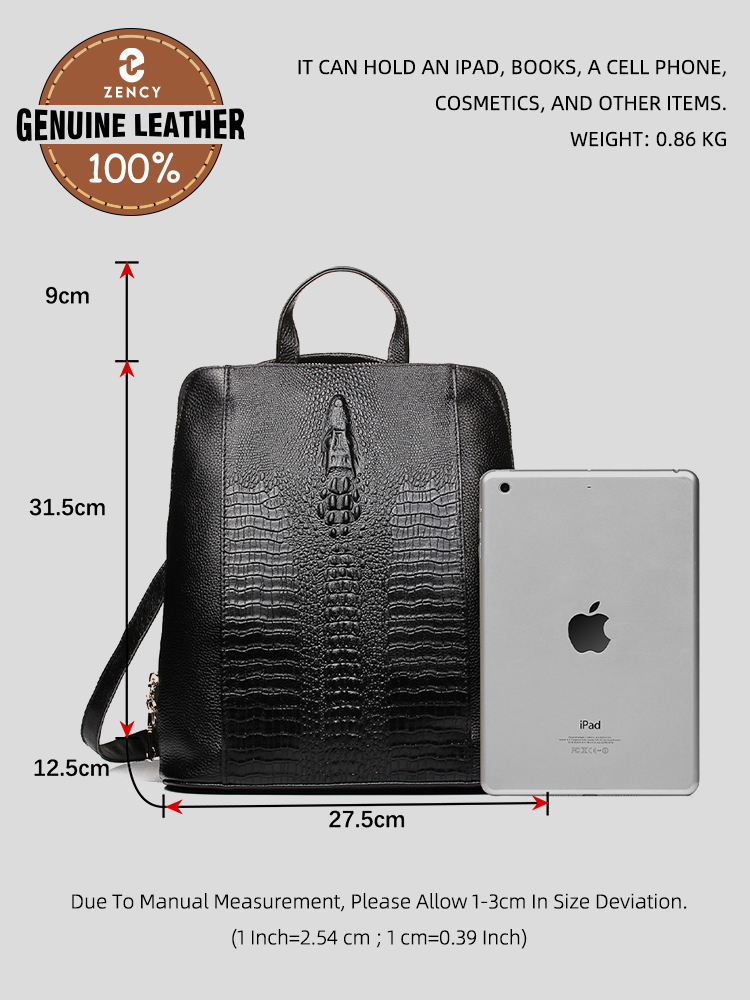 Женский рюкзак Zency из натура – обзор и цена Leather Work Womens Backpack